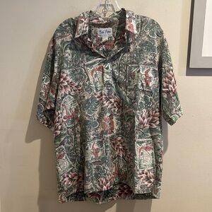 Vintage Rai‎ Nani Hems Kurtzarm Made In Hawaii Resort Wear Top Mens